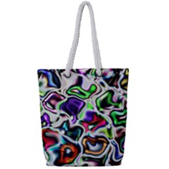 Background Texture Pattern Full Print Rope Handle Tote (small)