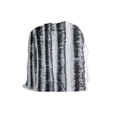Row Trees Nature Birch Drawstring Pouches (large)  by Celenk