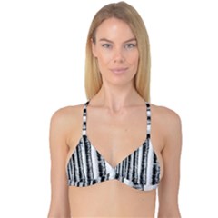 Row Trees Nature Birch Reversible Tri Bikini Top by Celenk