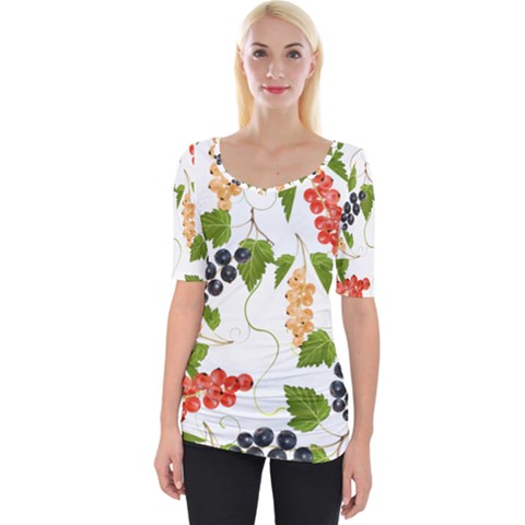 Juicy Currants Wide Neckline Tee by TKKdesignsCo