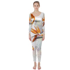 Birds Of Paradise Long Sleeve Catsuit by TKKdesignsCo