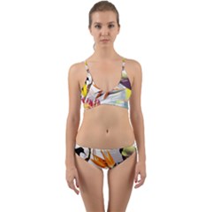 Birds Of Paradise Wrap Around Bikini Set by TKKdesignsCo