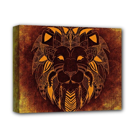 Lion Wild Animal Abstract Deluxe Canvas 14  X 11  by Celenk