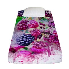 Blackberry Fruit Art Abstract Fitted Sheet (single Size)