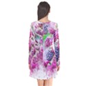 Blackberry Fruit Art Abstract Flare Dress View2