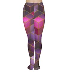 Cube Surface Texture Background Women s Tights