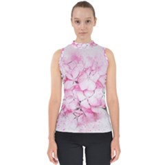 Flower Pink Art Abstract Nature Shell Top by Celenk