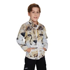 Leopard Animal Art Abstract Wind Breaker (kids) by Celenk