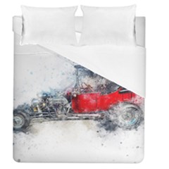 Car Old Car Art Abstract Duvet Cover (queen Size) by Celenk