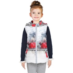 Car Old Car Art Abstract Kid s Puffer Vest by Celenk