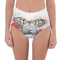 Butterfly Animal Insect Art Reversible High-waist Bikini Bottoms by Celenk