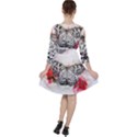 Butterfly Animal Insect Art Ruffle Dress View2