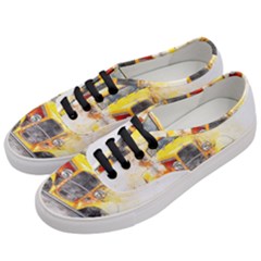 Car Old Art Abstract Women s Classic Low Top Sneakers by Celenk