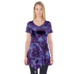 Techno Grunge Punk Short Sleeve Tunic 