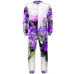 Car Old Car Art Abstract Onepiece Jumpsuit (men)  by Celenk