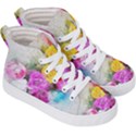 Flowers Bouquet Art Abstract Kid s Hi-Top Skate Sneakers View3