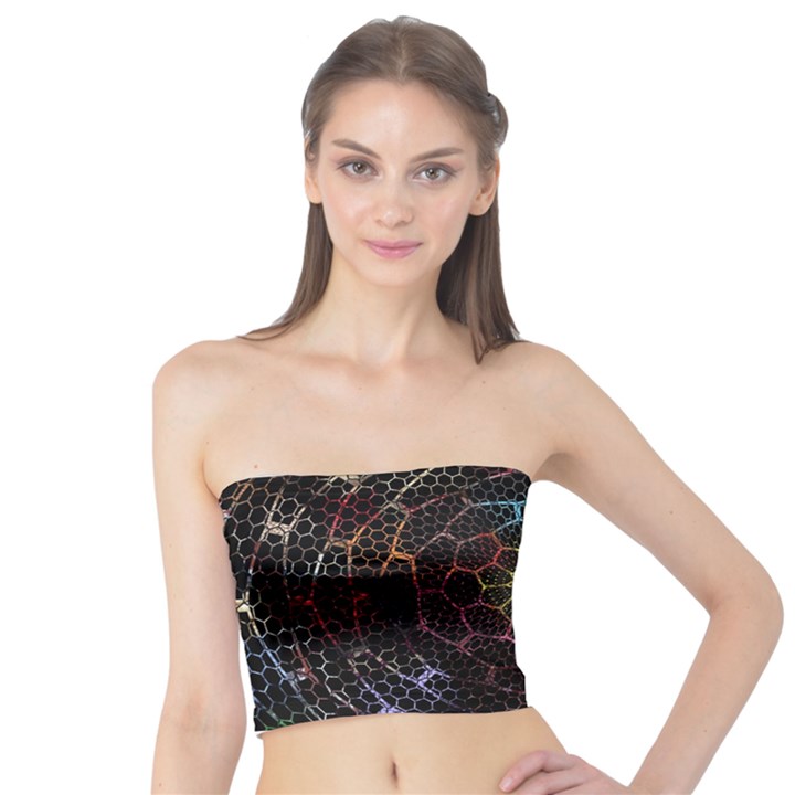 Background Grid Art Abstract Tube Top