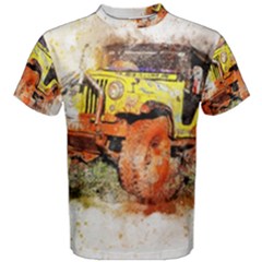 Car Old Car Fart Abstract Men s Cotton Tee by Celenk