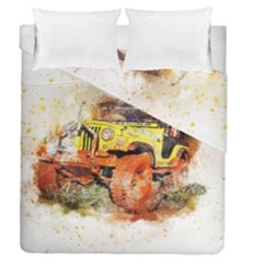 Car Old Car Fart Abstract Duvet Cover Double Side (queen Size) by Celenk