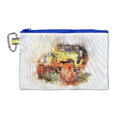 Car Old Car Fart Abstract Canvas Cosmetic Bag (large) by Celenk