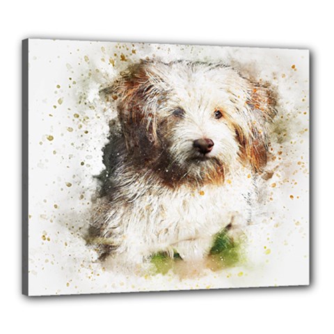 Dog Animal Pet Art Abstract Canvas 24  X 20 