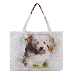 Dog Animal Pet Art Abstract Medium Tote Bag by Celenk