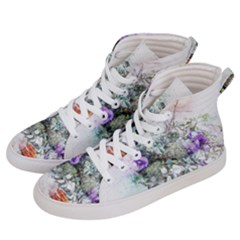 Flowers Bouquet Art Abstract Men s Hi-top Skate Sneakers by Celenk