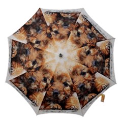 Dog Puppy Animal Art Abstract Hook Handle Umbrellas (medium) by Celenk