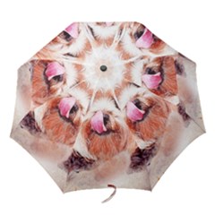 Dog Animal Pet Art Abstract Folding Umbrellas by Celenk