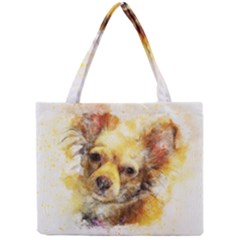 Dog Animal Art Abstract Watercolor Mini Tote Bag