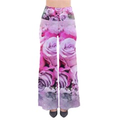 Flowers Roses Bouquet Art Abstract Pants by Celenk