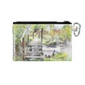 River Bridge Art Abstract Nature Canvas Cosmetic Bag (Medium) View2