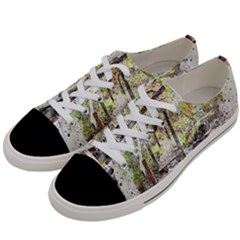 River Bridge Art Abstract Nature Women s Low Top Canvas Sneakers by Celenk