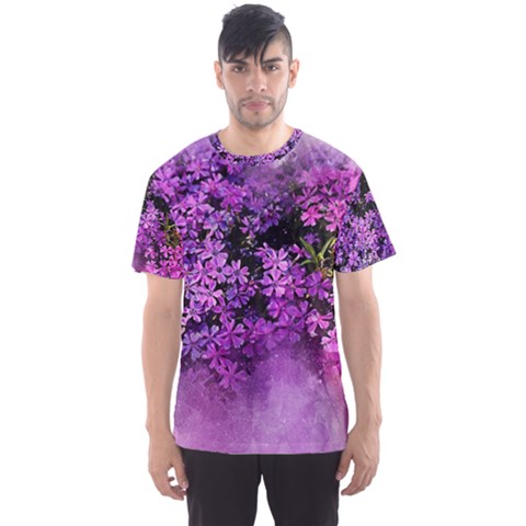 Flowers Spring Art Abstract Nature Men s Sports Mesh Tee by Celenk