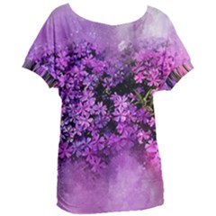 Flowers Spring Art Abstract Nature Women s Oversized Tee by Celenk