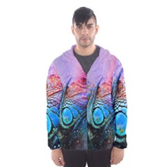 Lizard Reptile Art Abstract Animal Hooded Wind Breaker (men) by Celenk