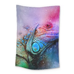 Lizard Reptile Art Abstract Animal Small Tapestry by Celenk