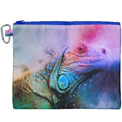 Lizard Reptile Art Abstract Animal Canvas Cosmetic Bag (xxxl) by Celenk