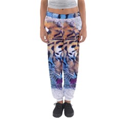 Tiger Drink Animal Art Abstract Women s Jogger Sweatpants by Celenk