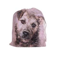 Dog Pet Terrier Art Abstract Drawstring Pouches (extra Large) by Celenk