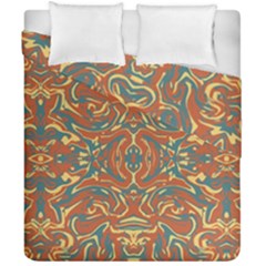 Multicolored Abstract Ornate Pattern Duvet Cover Double Side (california King Size) by dflcprints