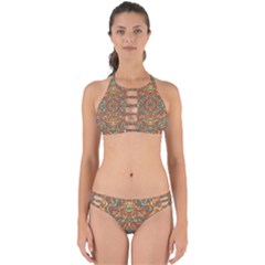 Multicolored Abstract Ornate Pattern Perfectly Cut Out Bikini Set by dflcprints