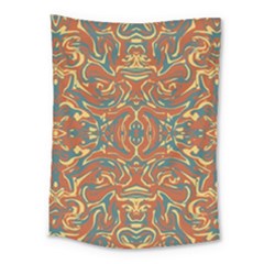 Multicolored Abstract Ornate Pattern Medium Tapestry by dflcprints