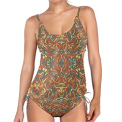 Multicolored Abstract Ornate Pattern Tankini Set by dflcprints