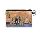 Elephants Animal Art Abstract Canvas Cosmetic Bag (Medium) View2