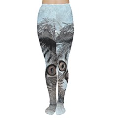 Cat Pet Art Abstract Vintage Women s Tights by Celenk