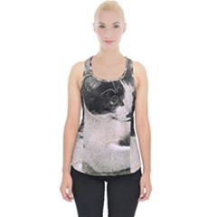 Cat Pet Art Abstract Vintage Piece Up Tank Top by Celenk