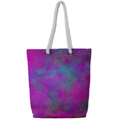 Background Texture Structure Full Print Rope Handle Tote (small)