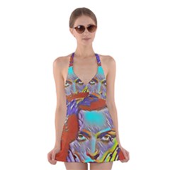 Femm Fatale Halter Dress Swimsuit  by NouveauDesign