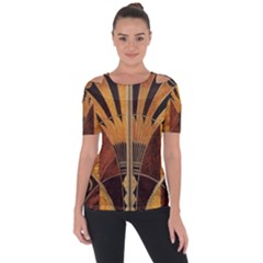 Art Deco Gold Short Sleeve Top by NouveauDesign